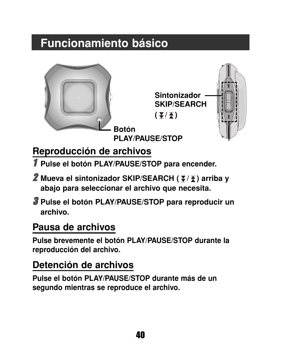 Funcionamiento básico | LG MF-FD150TS User Manual | Page 40 / 56