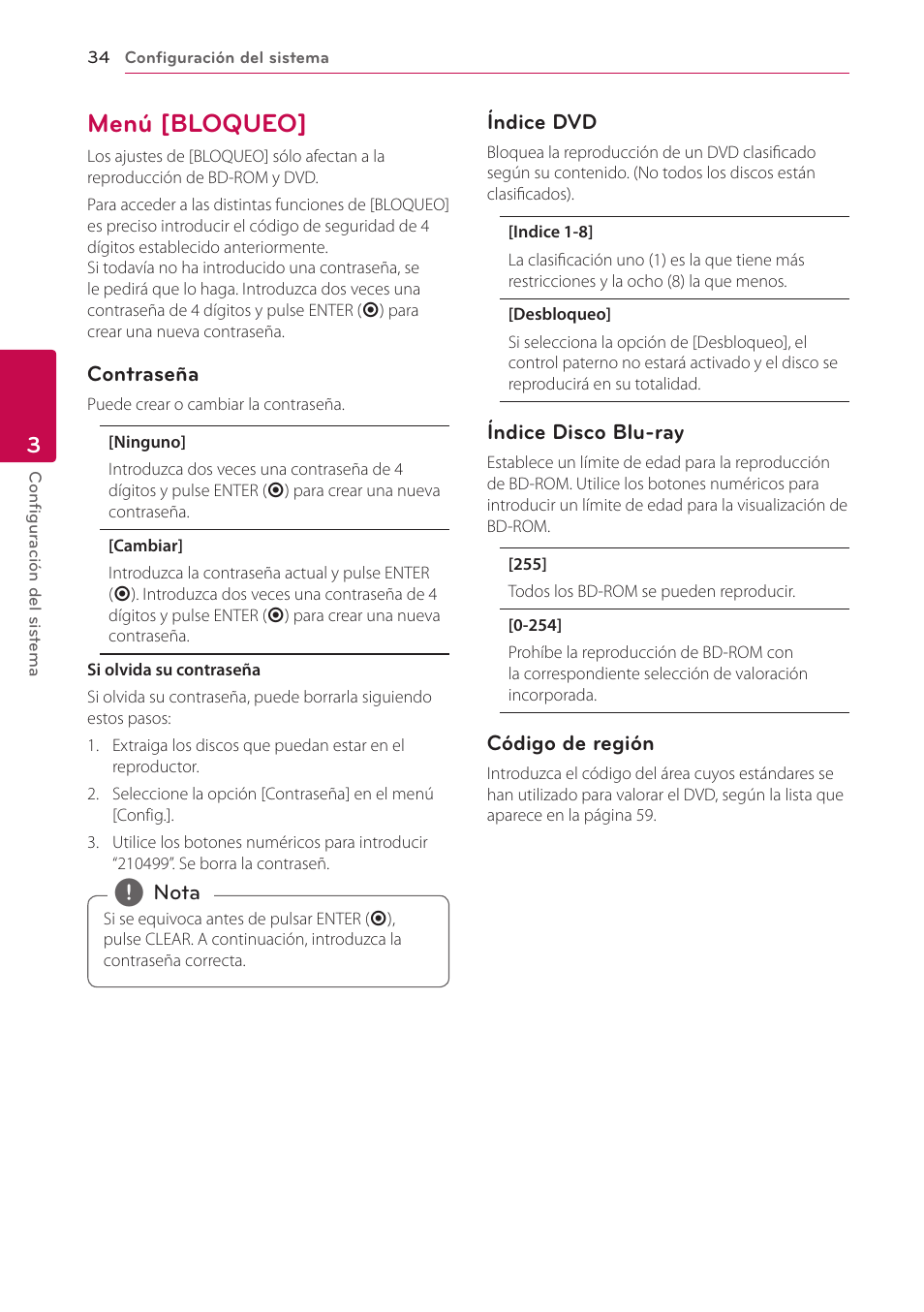 Menú [bloqueo, 34 – menú [bloqueo | LG BH6220S User Manual | Page 34 / 74