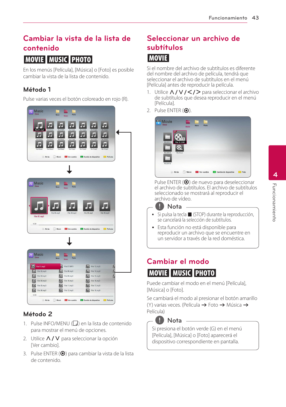 LG BH6220S User Manual | Page 43 / 74