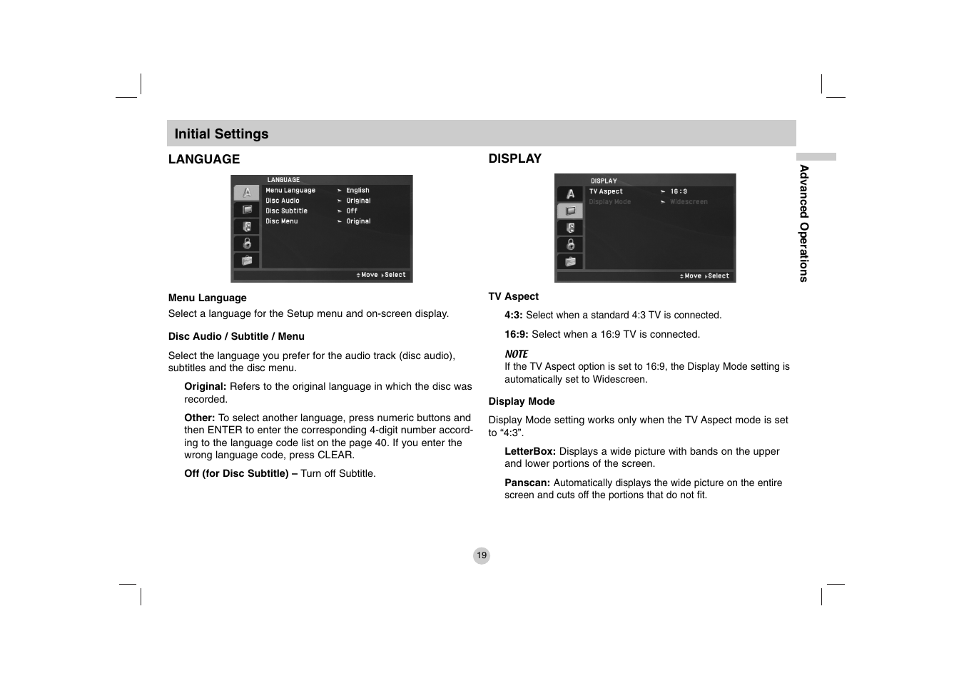 LG DP271 User Manual | Page 19 / 84