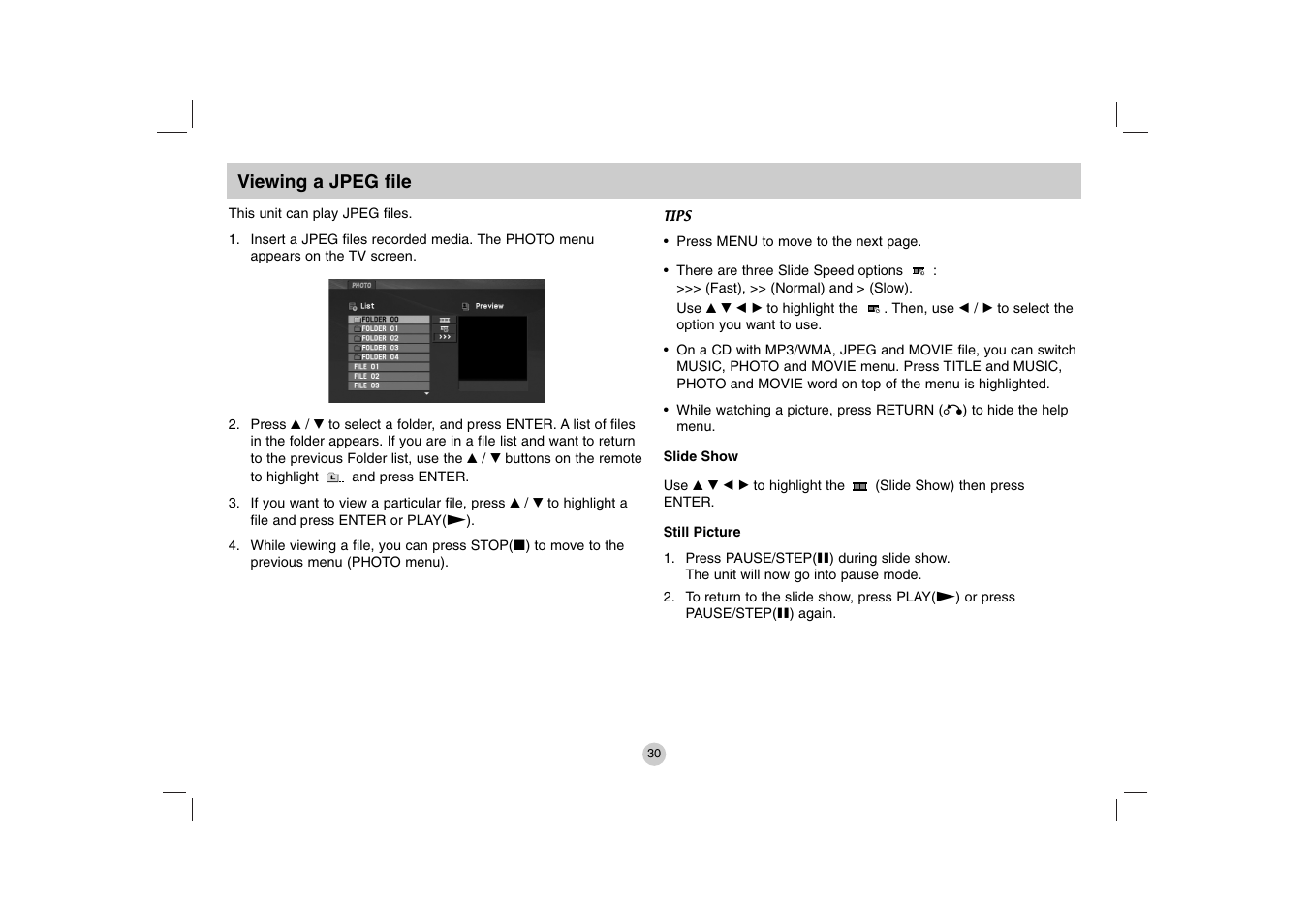 LG DP271 User Manual | Page 30 / 84