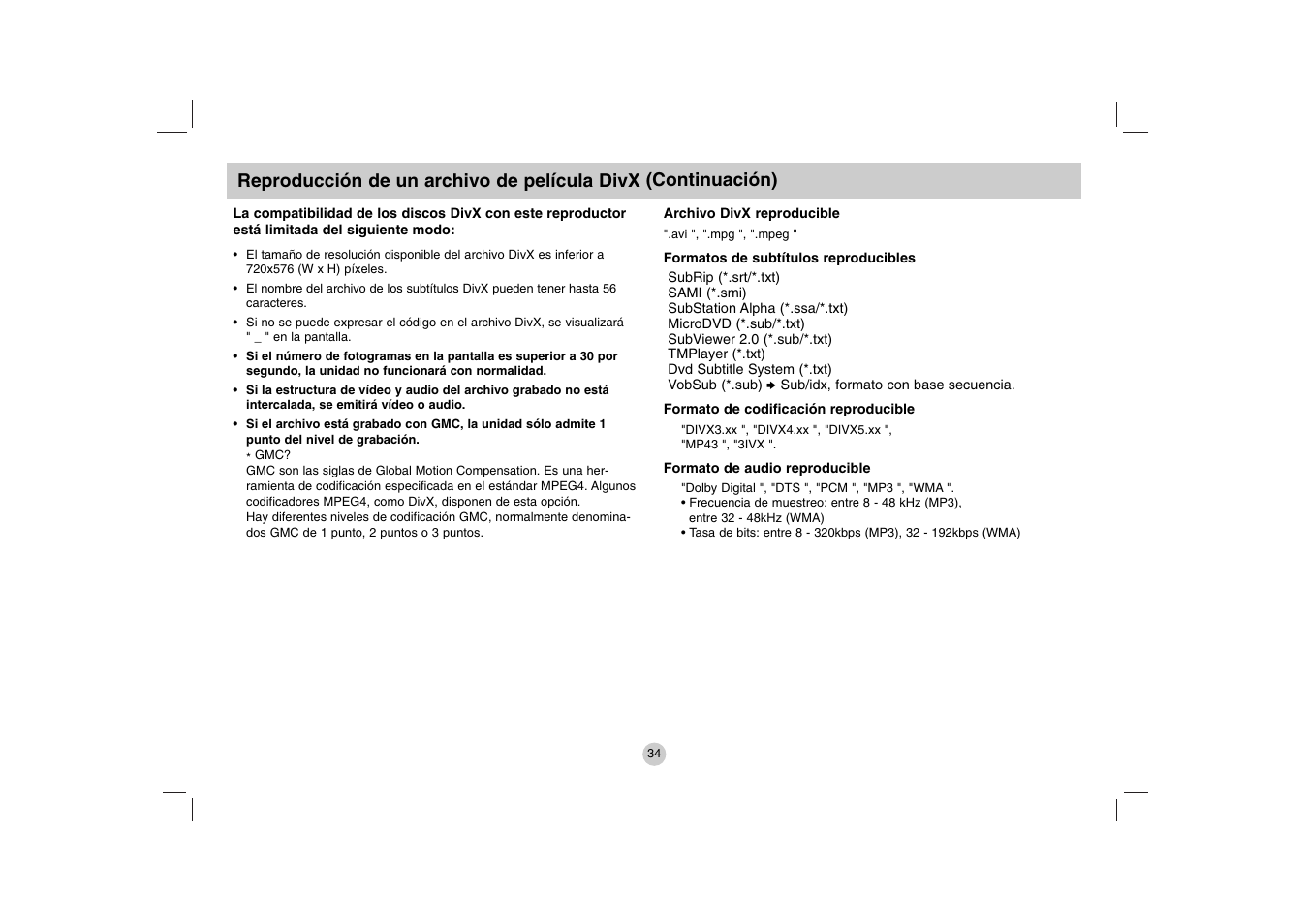 LG DP271 User Manual | Page 76 / 84