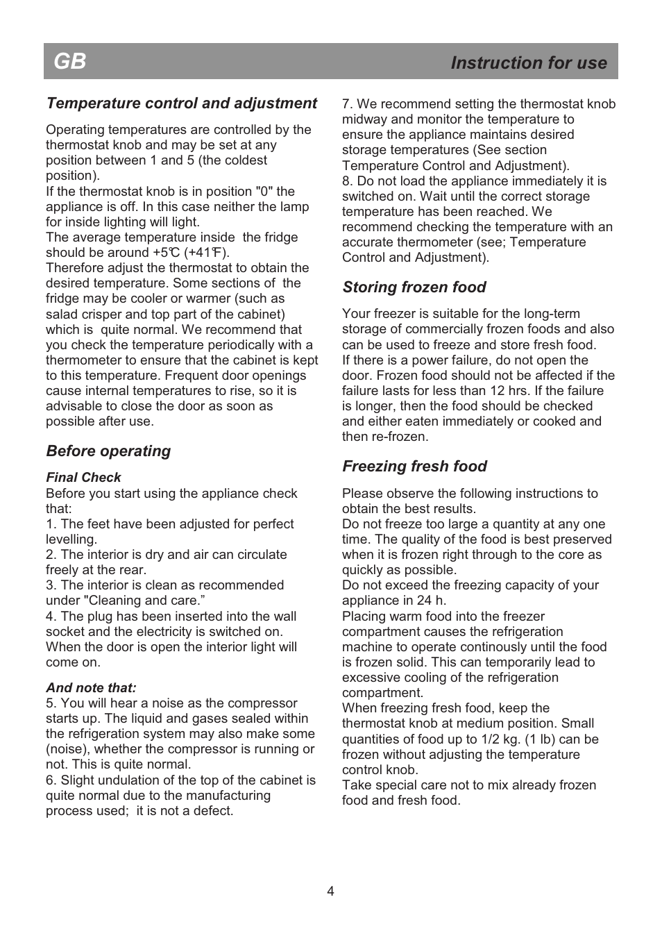 Instruction for use | Beko DSA 25020 S User Manual | Page 10 / 31