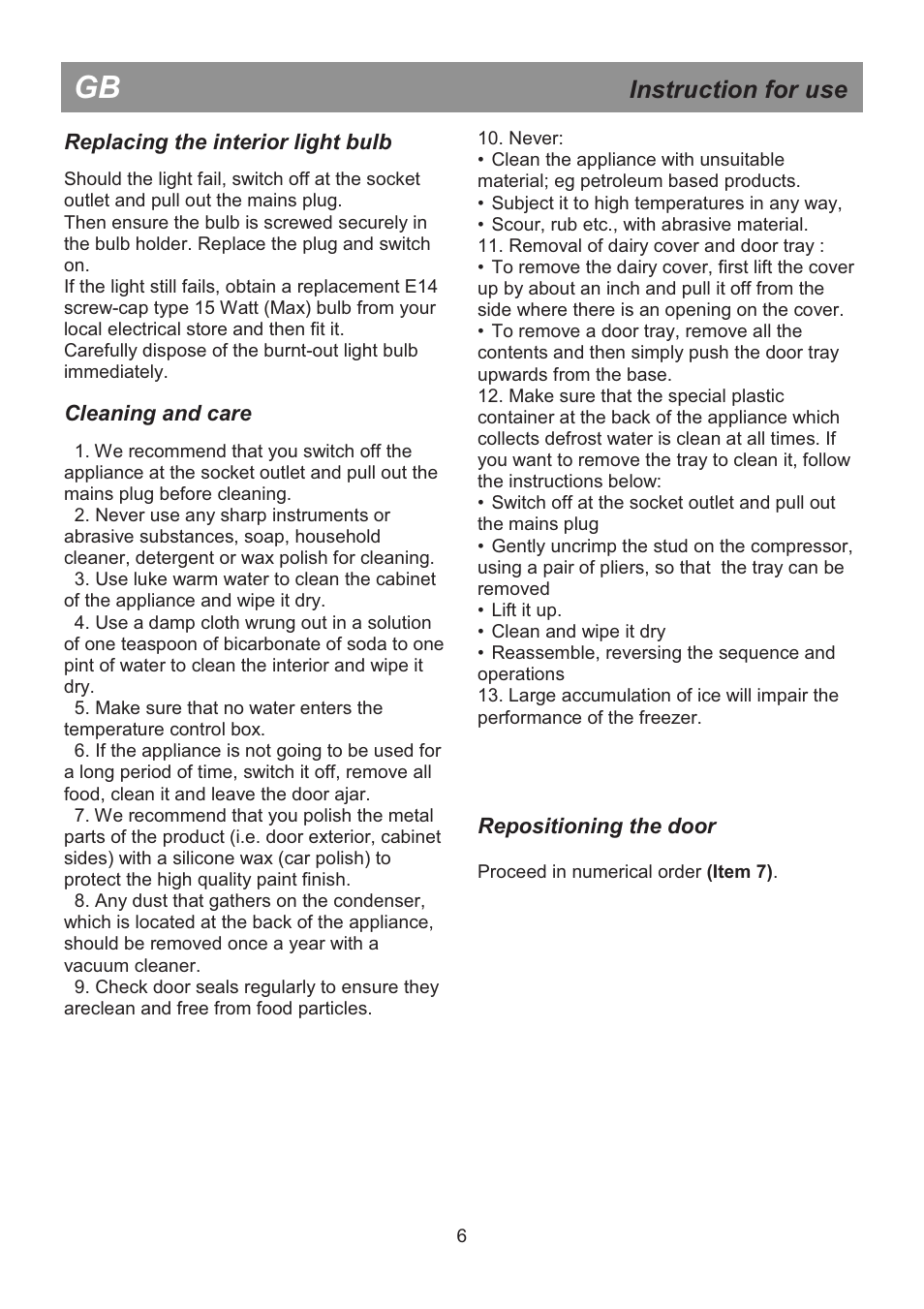 Beko DSA 25020 S User Manual | Page 12 / 31