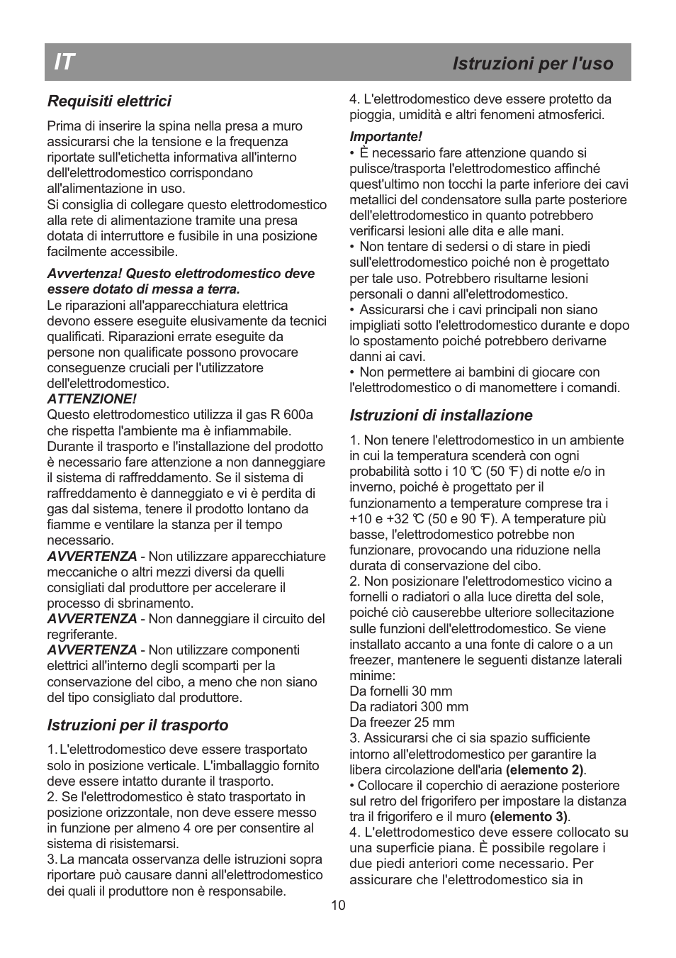 Istruzioni per l'uso | Beko DSA 25020 S User Manual | Page 16 / 31