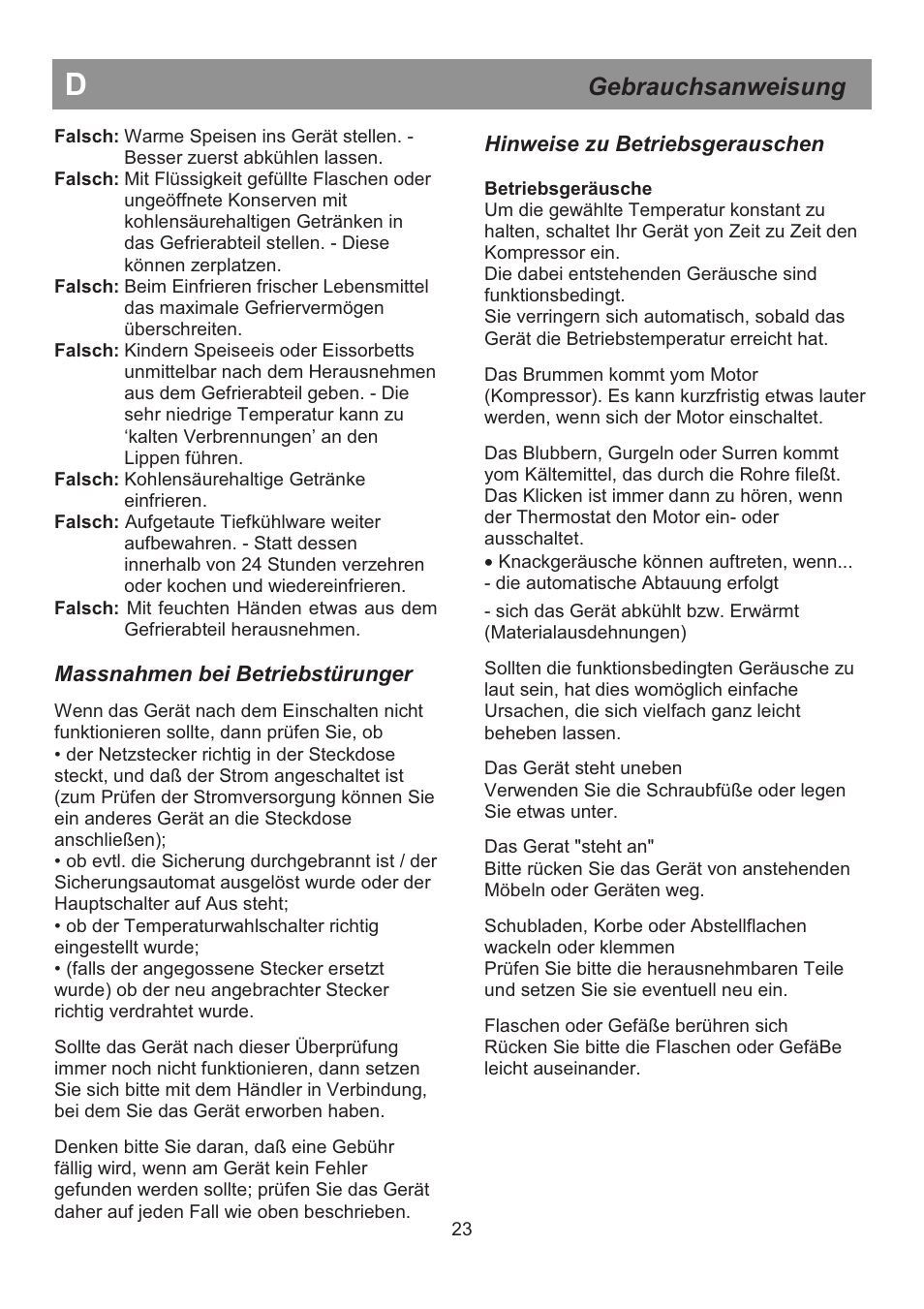 Gebrauchsanweisung | Beko DSA 25020 S User Manual | Page 29 / 31