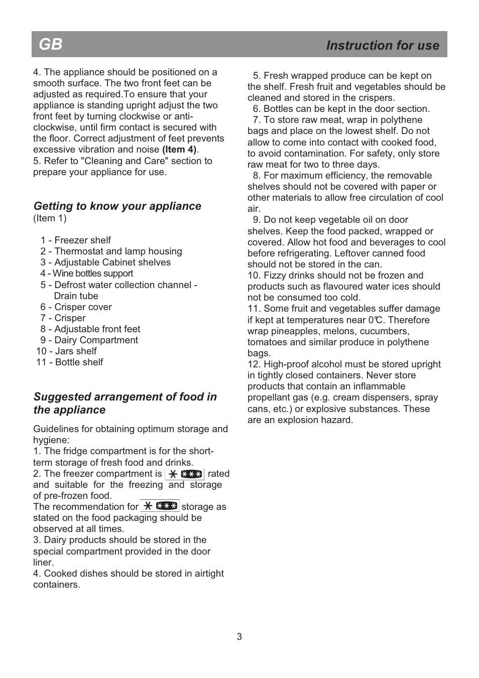 Instruction for use | Beko DSA 25020 S User Manual | Page 9 / 31