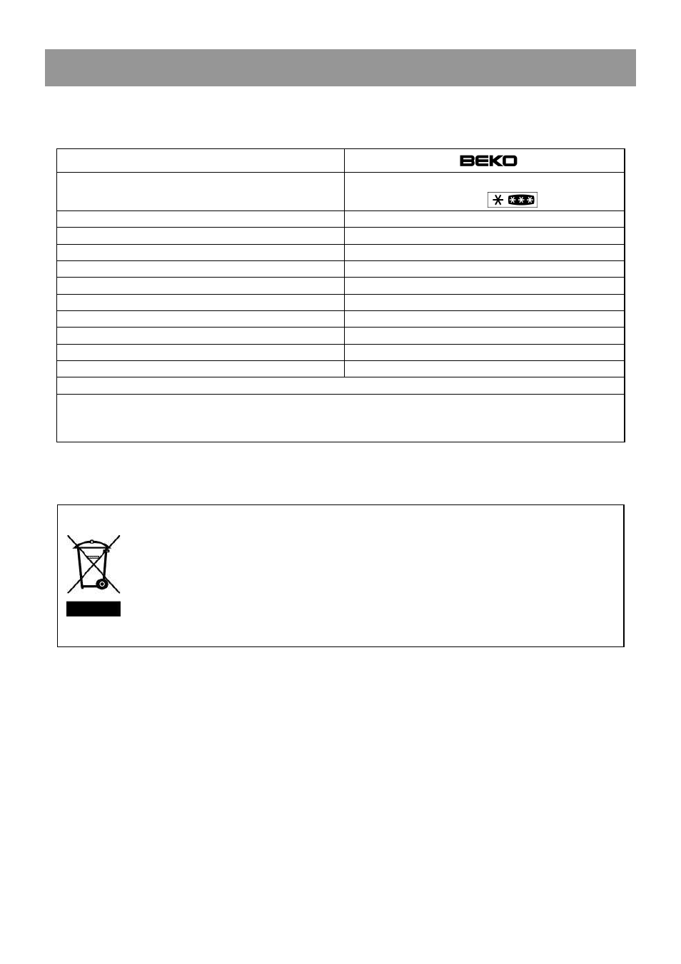 Instrucciones de uso, Datos técnicos | Beko DSA 25030 User Manual | Page 39 / 80