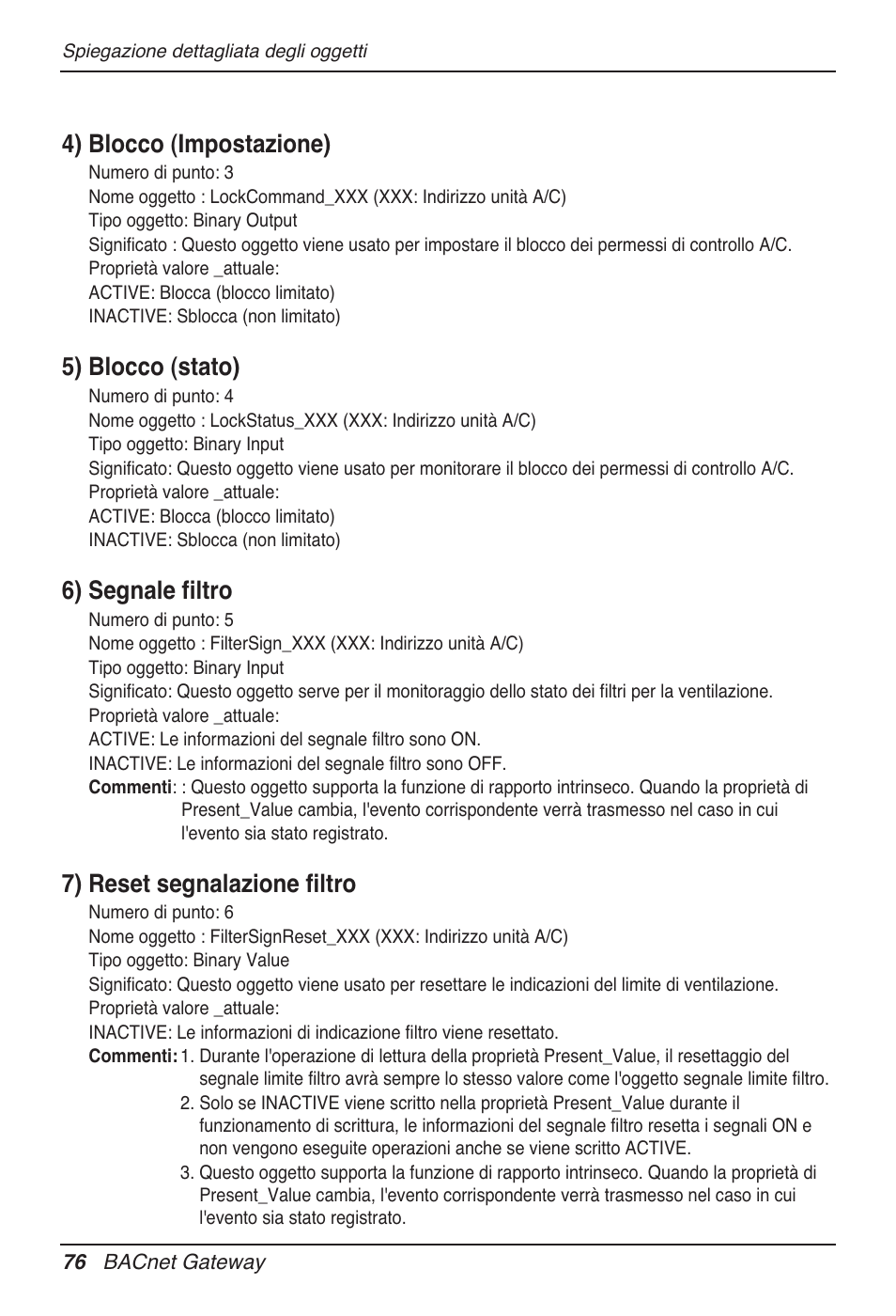 4) blocco (impostazione), 5) blocco (stato), 6) segnale filtro | 7) reset segnalazione filtro | LG PQNFB17B0 User Manual | Page 184 / 756