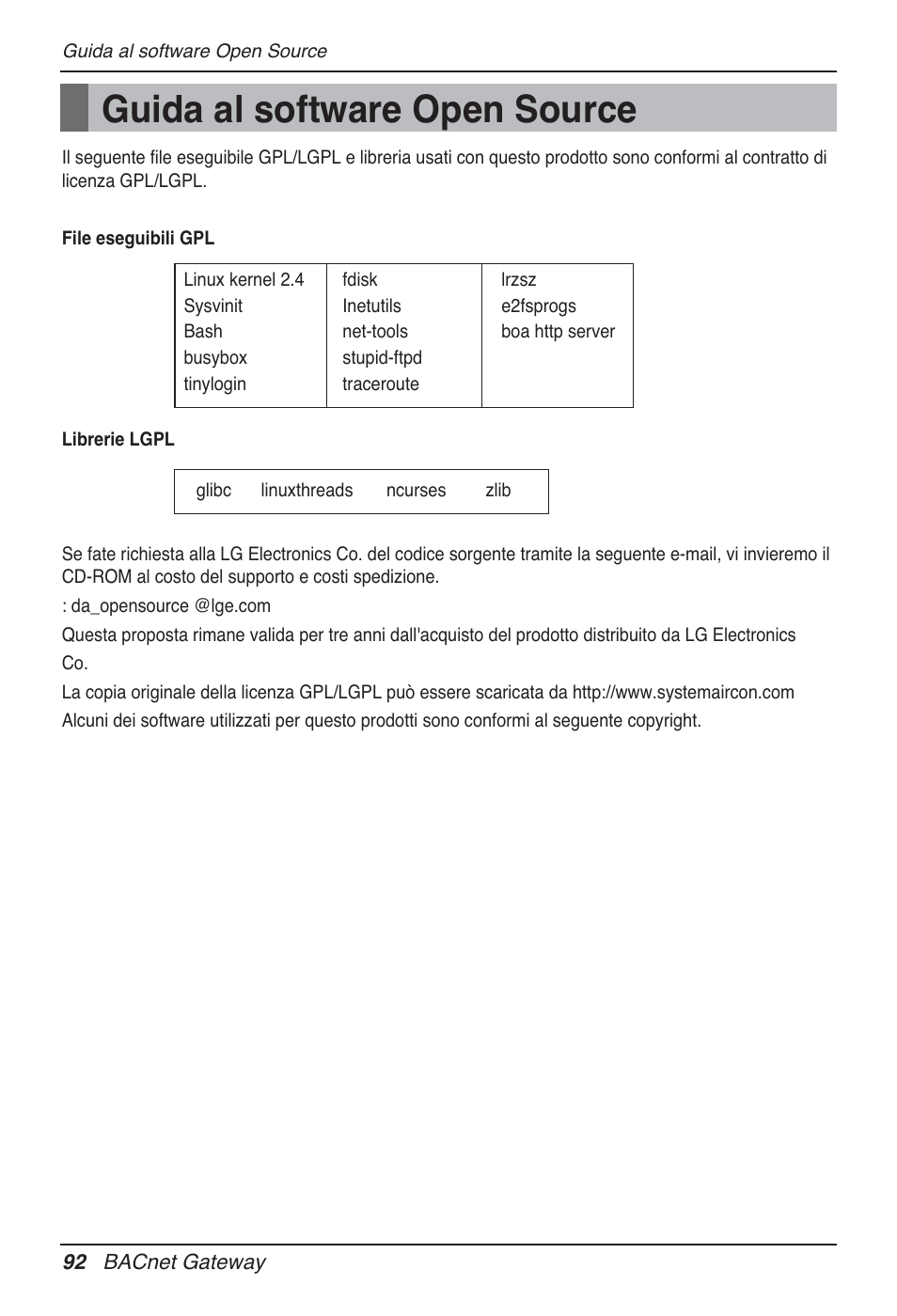 Guida al software open source | LG PQNFB17B0 User Manual | Page 200 / 756