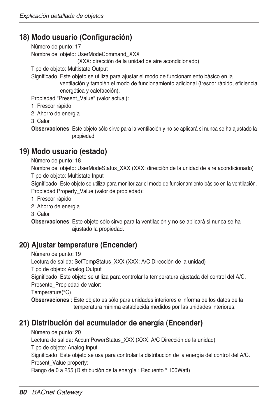 18) modo usuario (configuración), 19) modo usuario (estado), 20) ajustar temperature (encender) | LG PQNFB17B0 User Manual | Page 296 / 756