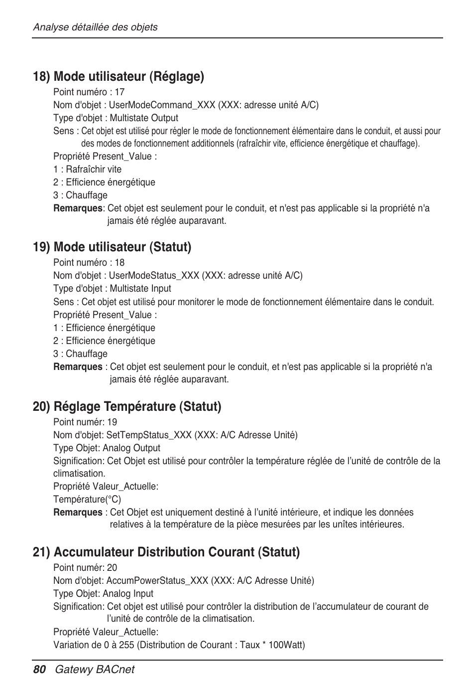 18) mode utilisateur (réglage), 19) mode utilisateur (statut), 20) réglage température (statut) | 21) accumulateur distribution courant (statut) | LG PQNFB17B0 User Manual | Page 404 / 756