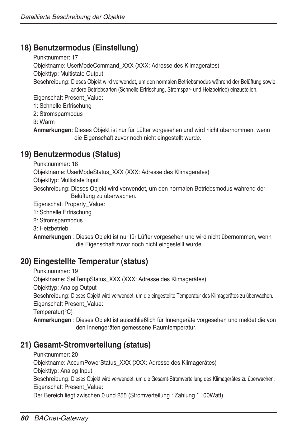 18) benutzermodus (einstellung), 19) benutzermodus (status), 20) eingestellte temperatur (status) | 21) gesamt-stromverteilung (status) | LG PQNFB17B0 User Manual | Page 512 / 756