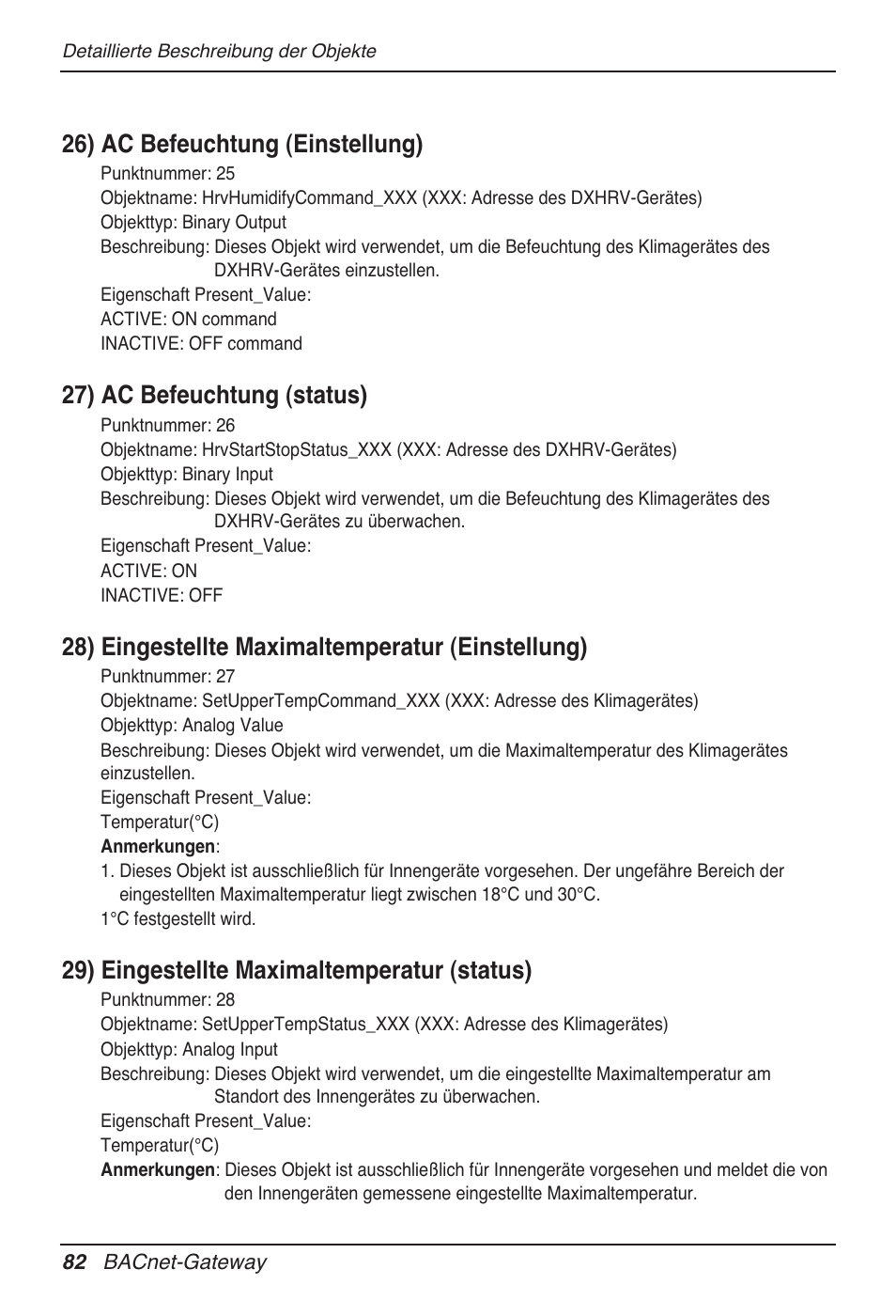 26) ac befeuchtung (einstellung), 27) ac befeuchtung (status), 28) eingestellte maximaltemperatur (einstellung) | 29) eingestellte maximaltemperatur (status) | LG PQNFB17B0 User Manual | Page 514 / 756