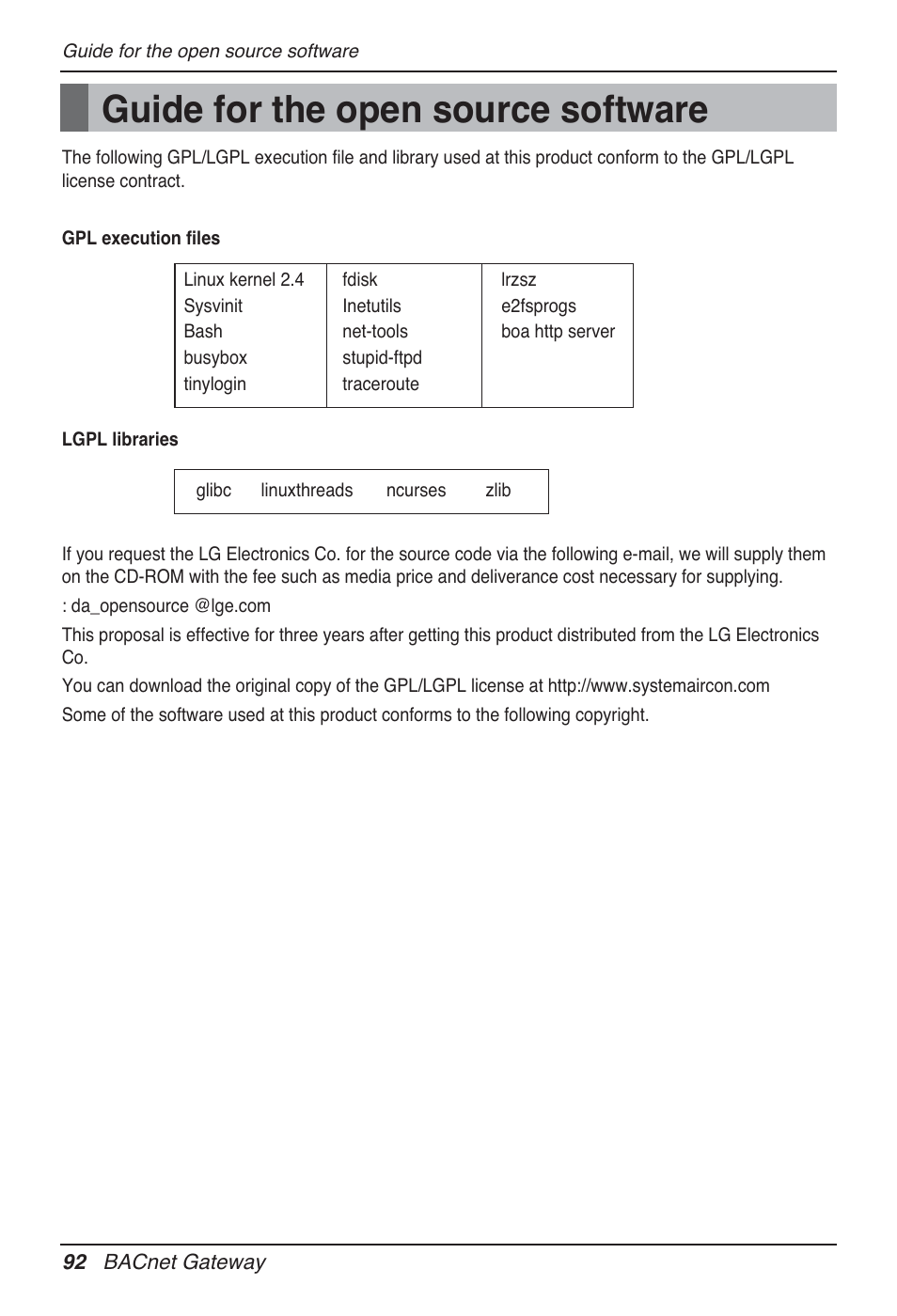 Guide for the open source software | LG PQNFB17B0 User Manual | Page 92 / 756