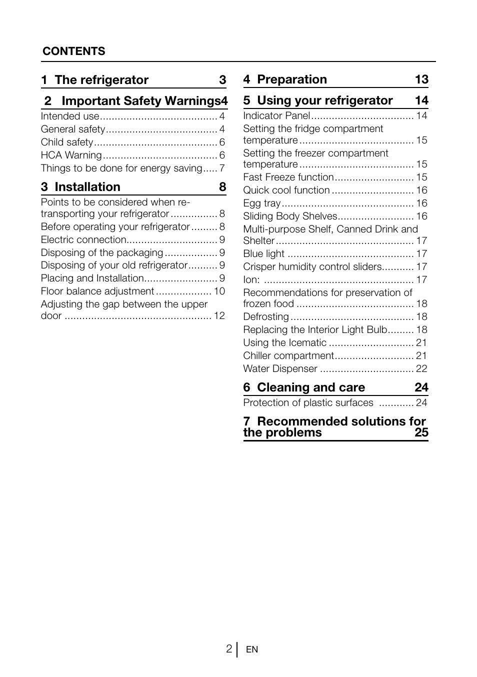 Beko GNE V222 S User Manual | Page 3 / 83