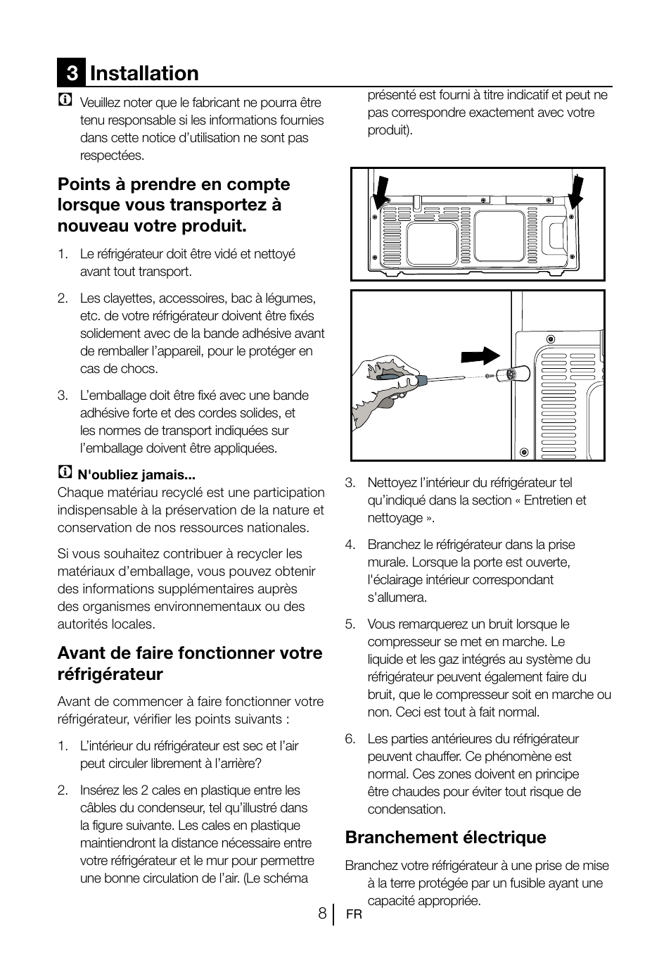 3installation | Beko GNE V222 S User Manual | Page 36 / 83