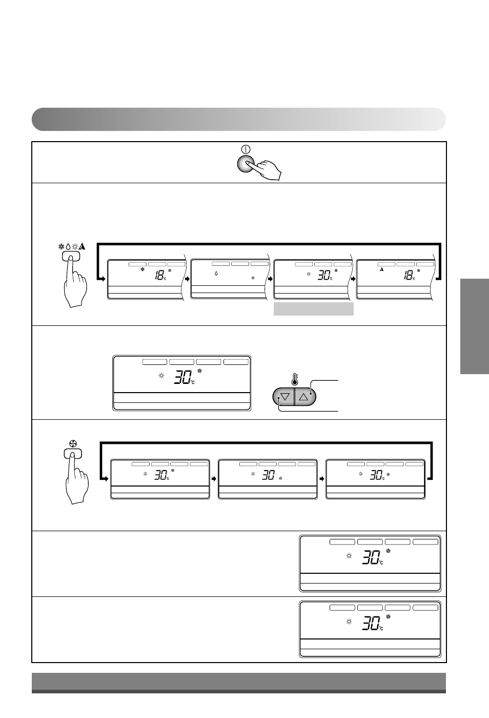 Español, Pantalla de parámetros, Fijar la temperatura | Seleccionar la velocidad del ventilador | LG LBNG3660RH.ANWZEES User Manual | Page 13 / 25