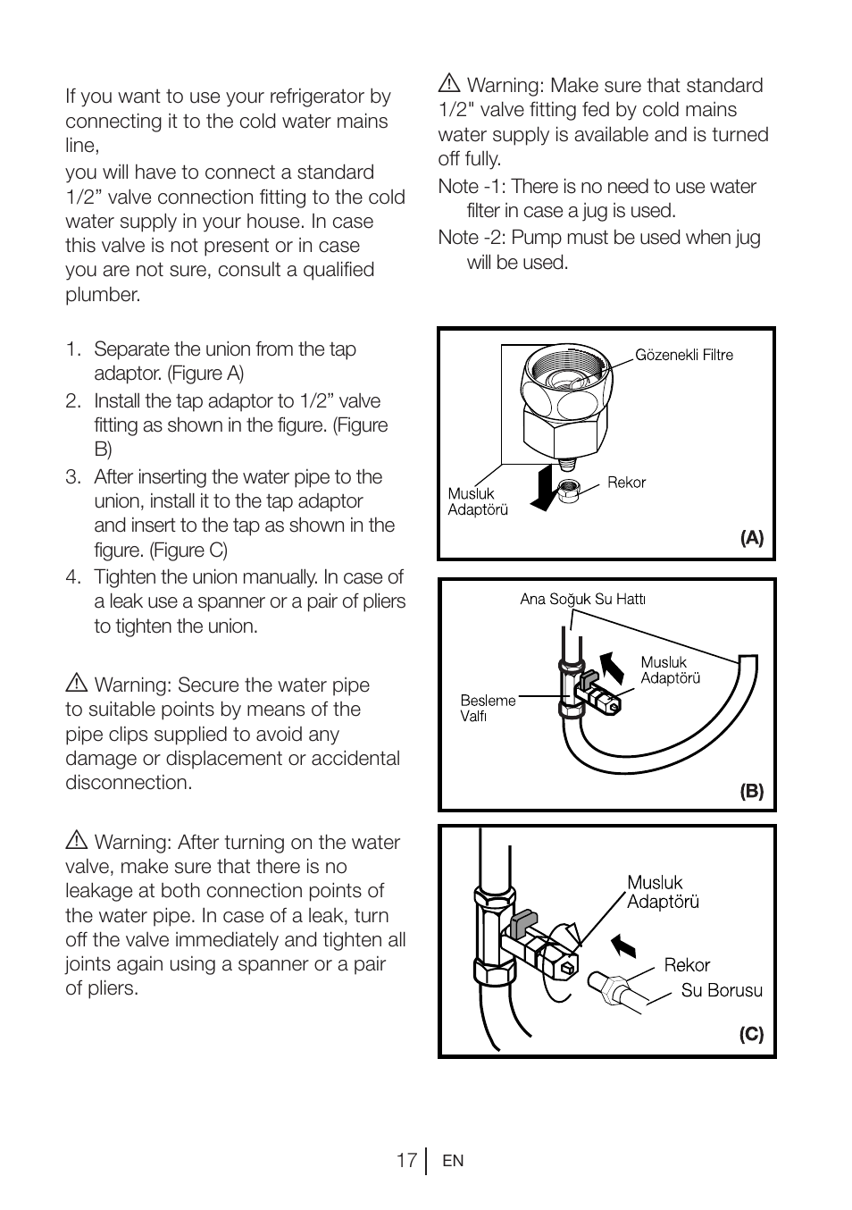 Beko GNE V422 X User Manual | Page 17 / 102