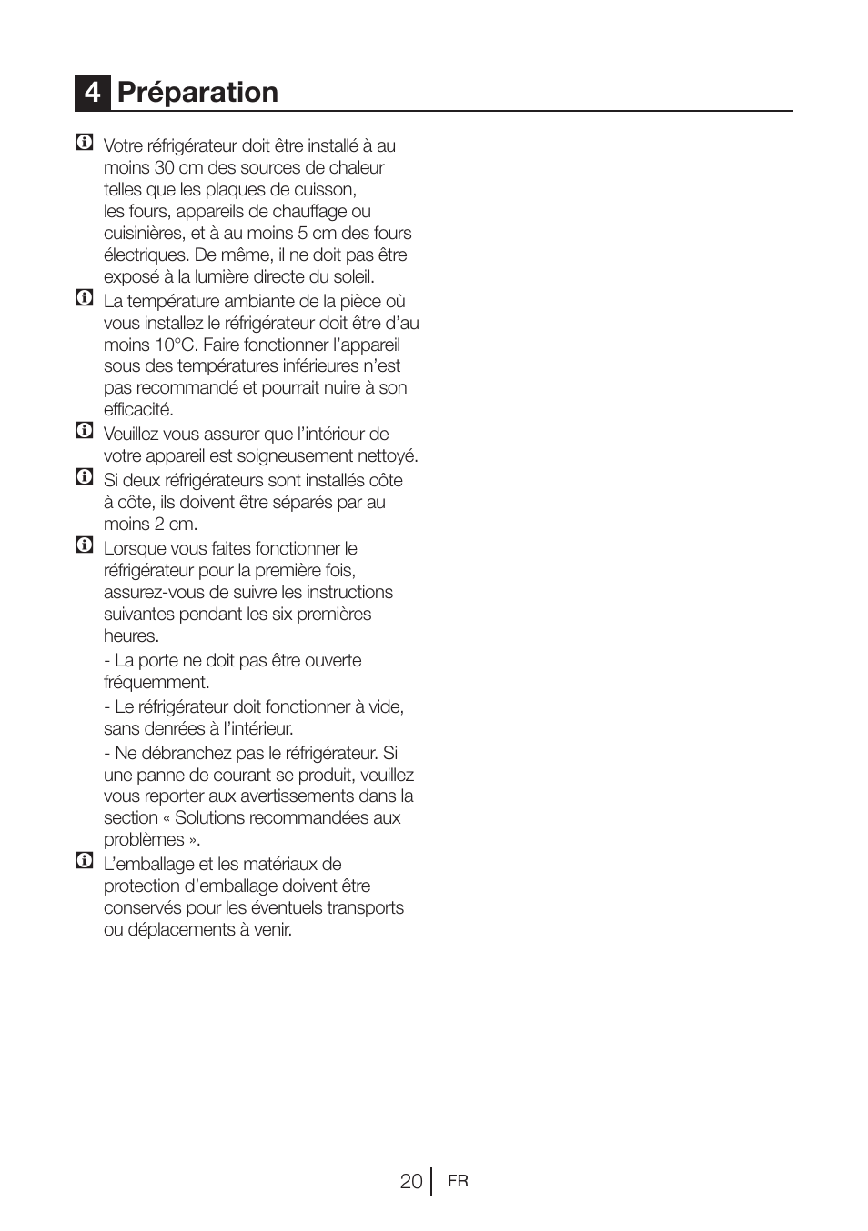 4préparation | Beko GNE V422 X User Manual | Page 54 / 102