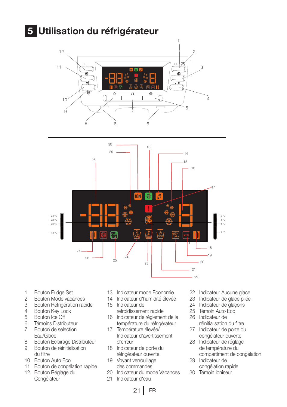 5utilisation du réfrigérateur | Beko GNE V422 X User Manual | Page 55 / 102