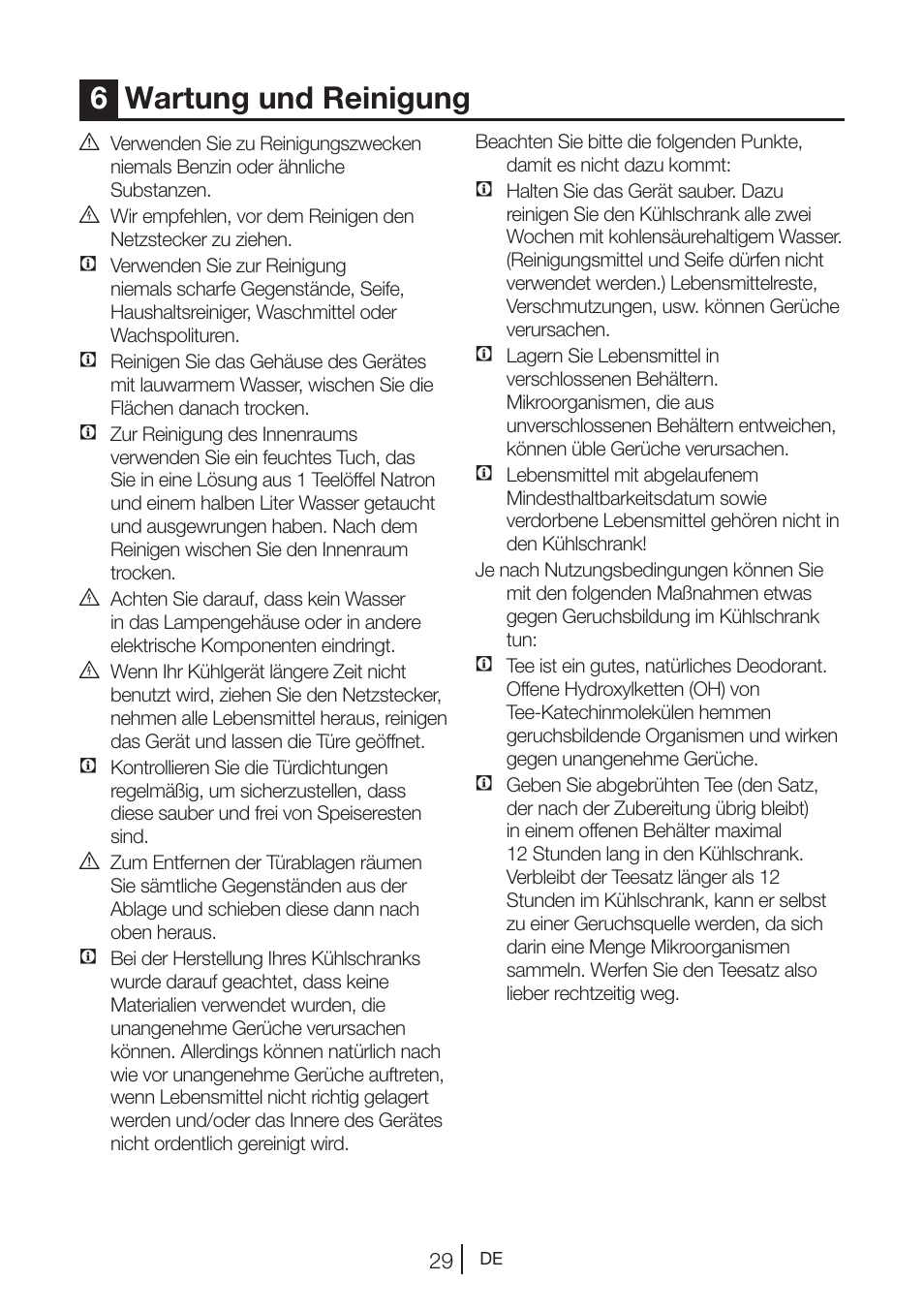 6wartung und reinigung | Beko GNE V422 X User Manual | Page 96 / 102