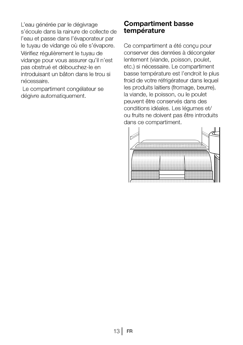 Compartiment basse température | Beko CBI 7771 User Manual | Page 50 / 92