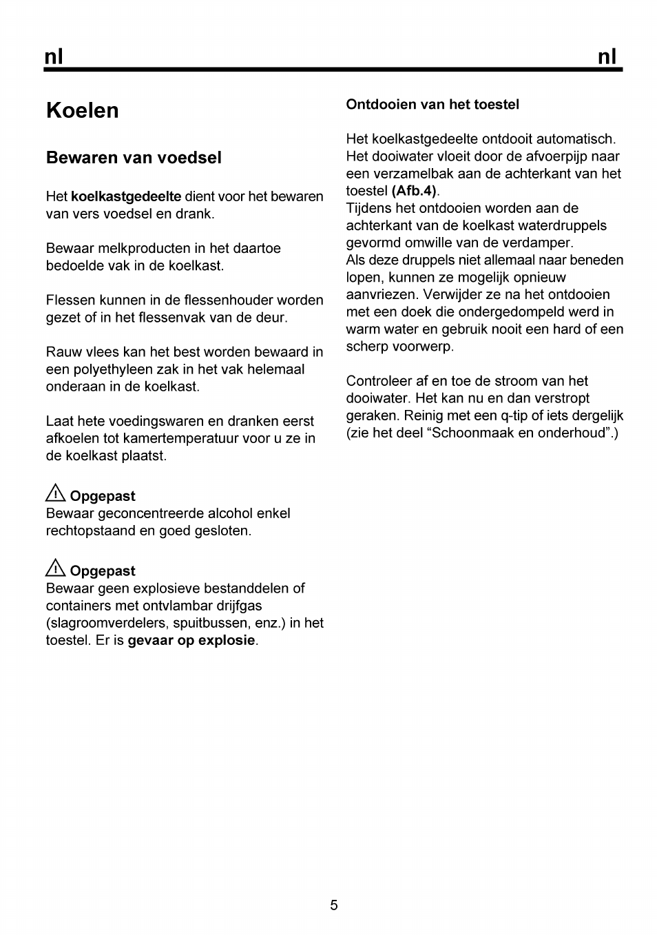Koelen | Beko RBI 6301 User Manual | Page 44 / 92