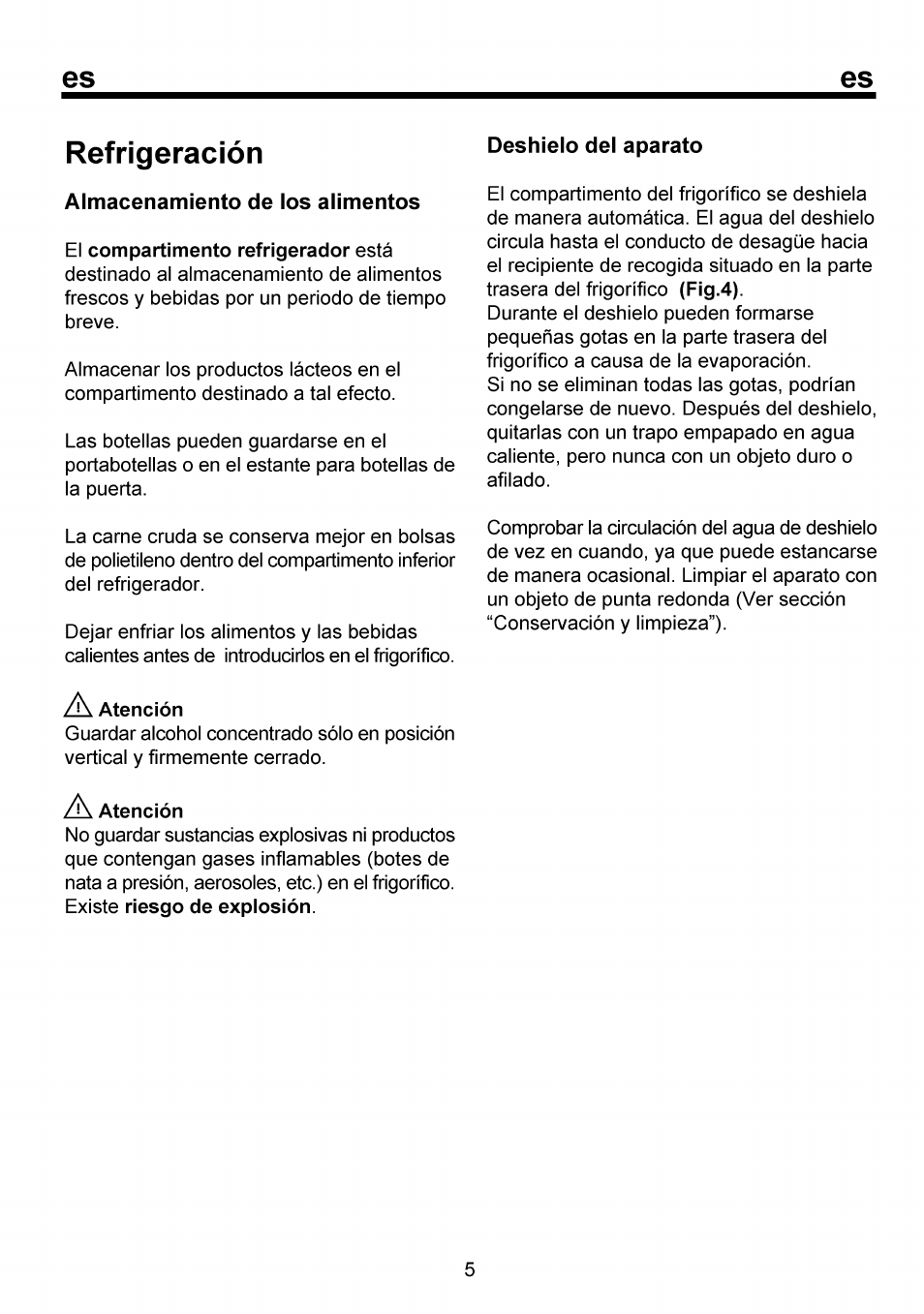 Refrigeración, A atención | Beko RBI 6301 User Manual | Page 55 / 92