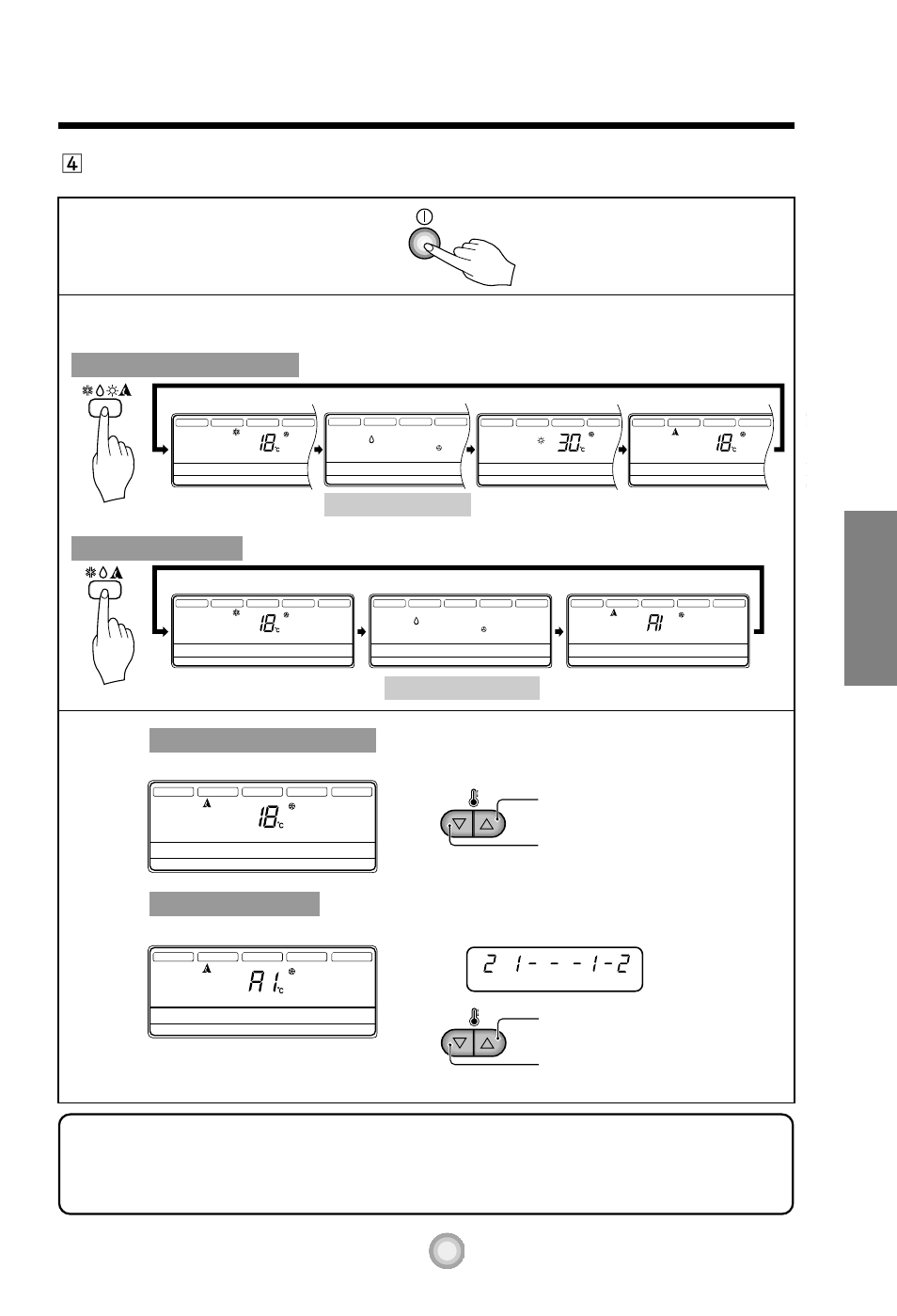 Español, El modo de la operación del auto, Modelo sólo frio | Pantalla de parámetros, Presione el botón de inicio / parada, Modo frío deshumidificación modo auto, Cold cool proper warm hot | LG LT-B2861HL User Manual | Page 13 / 25