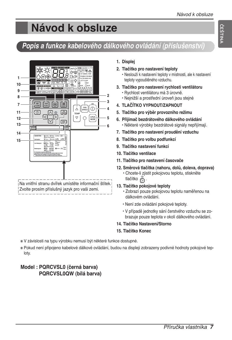 Návod k obsluze | LG ARNU09GVEA2 User Manual | Page 127 / 205