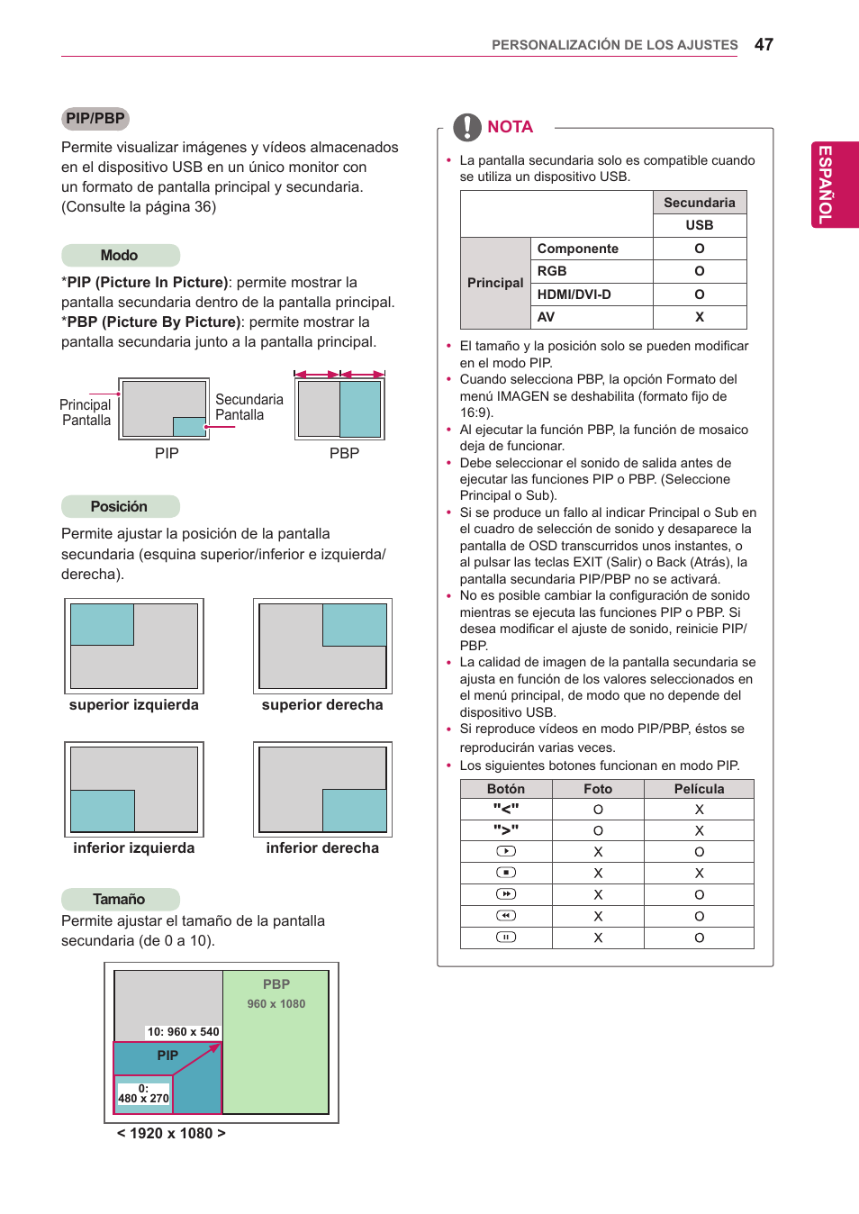 LG 32WL30MS-B User Manual | Page 47 / 74