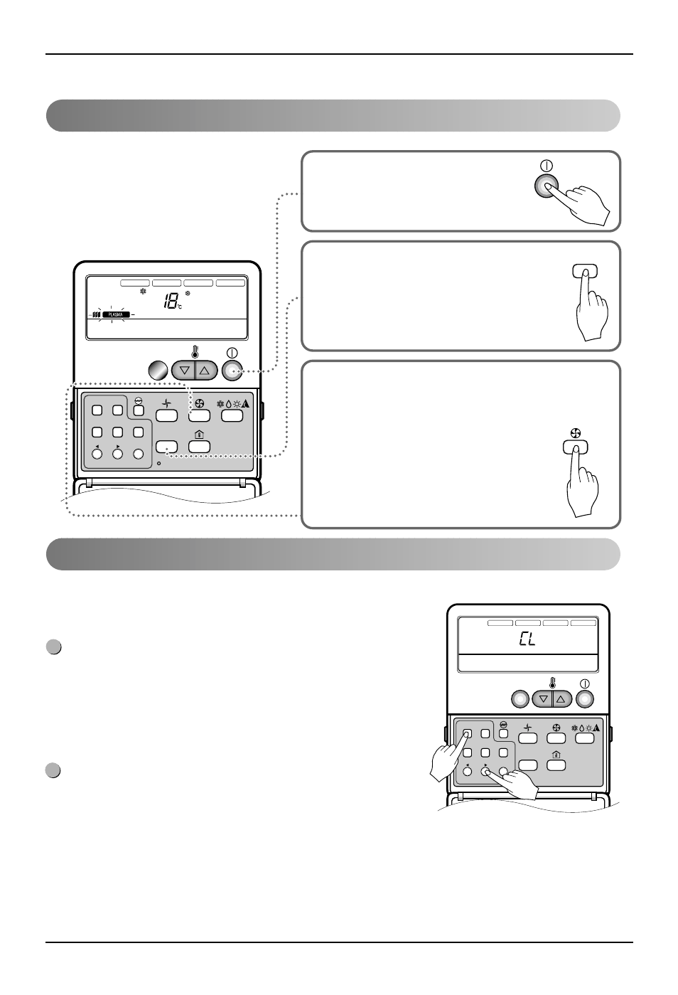 Procedimiento operativo, Aire acondicionado de canalización de techo, Sobre el mando a distancia 20 | LG B24AHV User Manual | Page 20 / 33