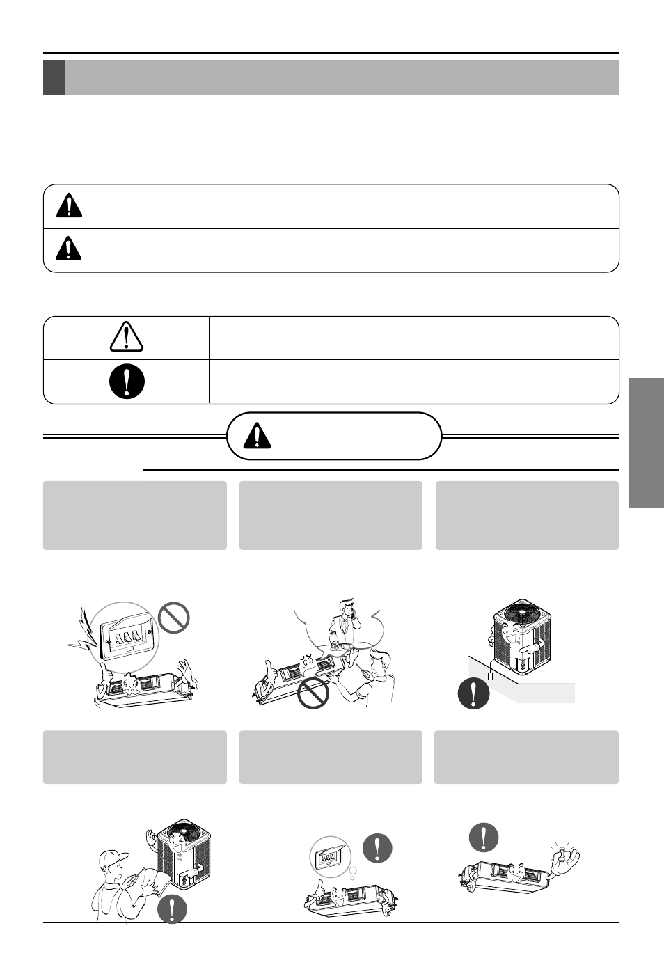 Precauciones de seguridad, Advertencia, Advertencia precaución | Español, Prohibido. recuerde seguir las instrucciones | LG B24AHV User Manual | Page 3 / 33