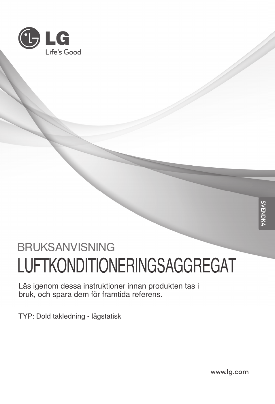Svendka, Luftkonditioneringsaggregat, Bruksanvisning | LG ARNU24GL3G2 User Manual | Page 150 / 190