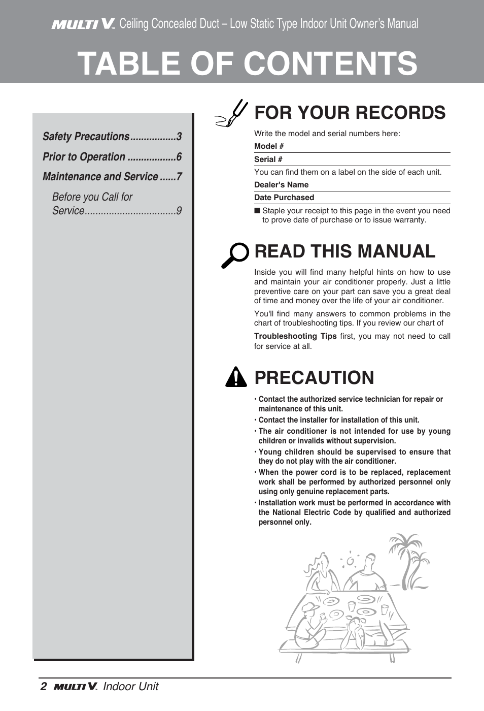 LG ARNU24GL3G2 User Manual | Page 2 / 190