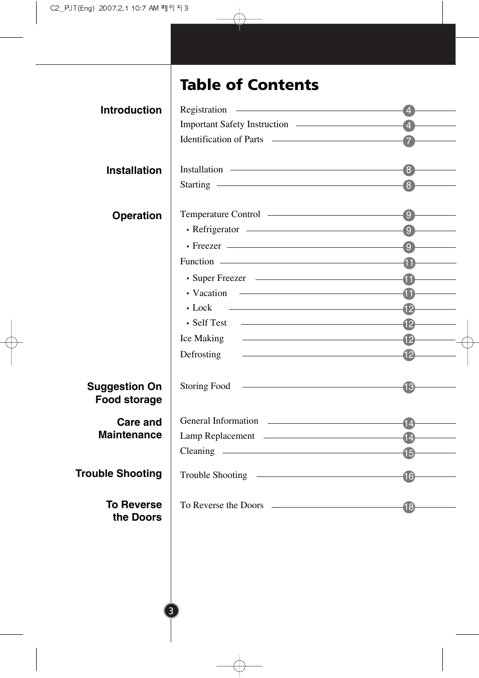 LG GR-3992EW User Manual | Page 2 / 57