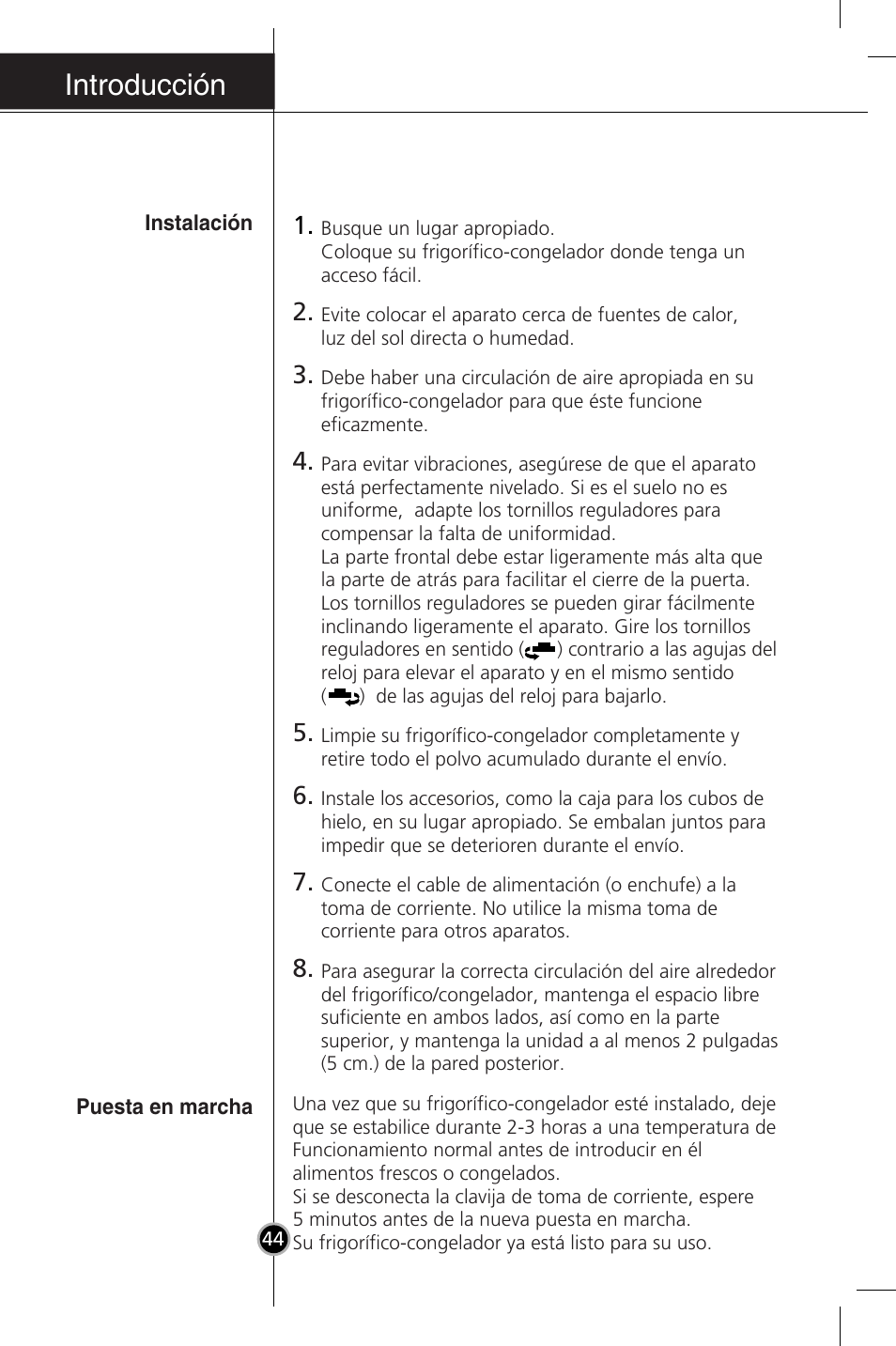 Introducción | LG GR-3992EW User Manual | Page 25 / 57