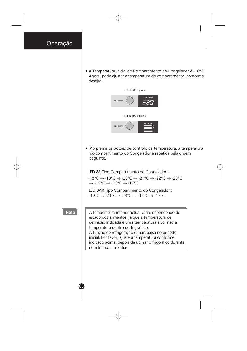 Operação | LG GR-3992EW User Manual | Page 47 / 57