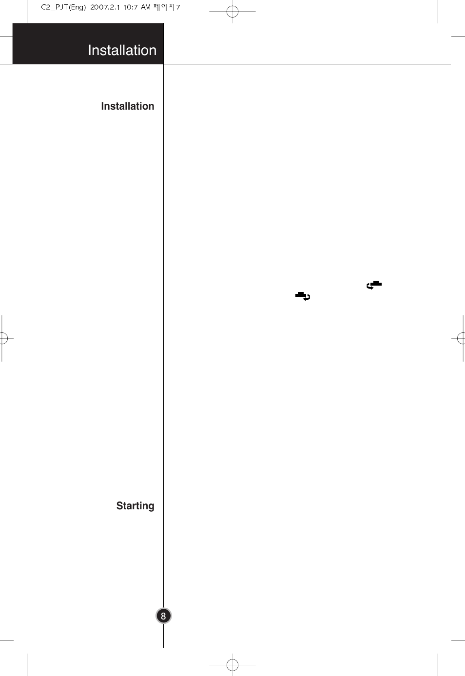 Installation | LG GR-3992EW User Manual | Page 7 / 57
