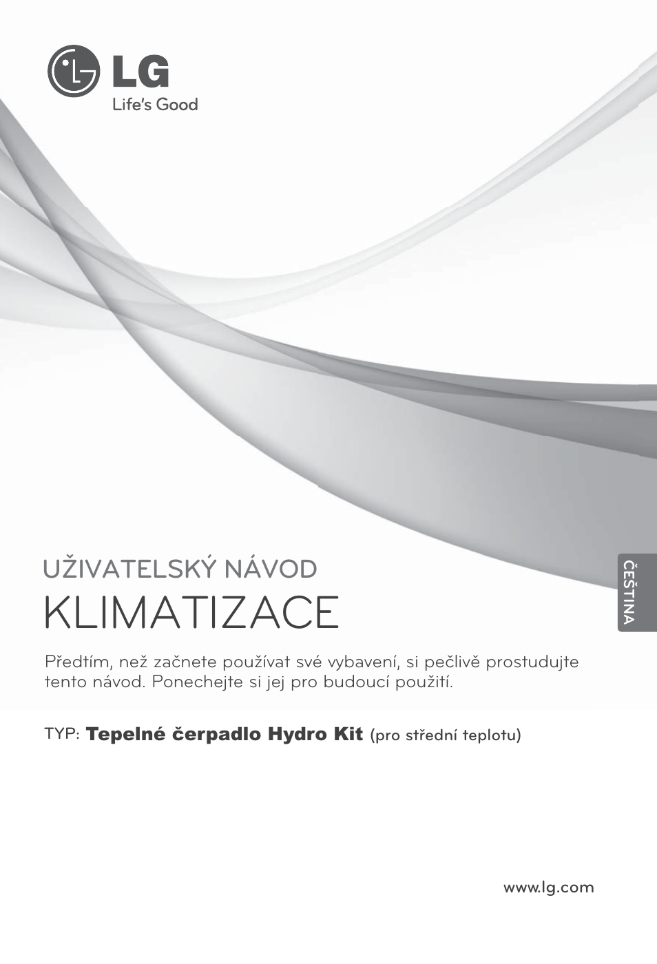 Čeština, Klimatizace, Uživatelský návod | LG ARNH10GK2A2 User Manual | Page 157 / 495