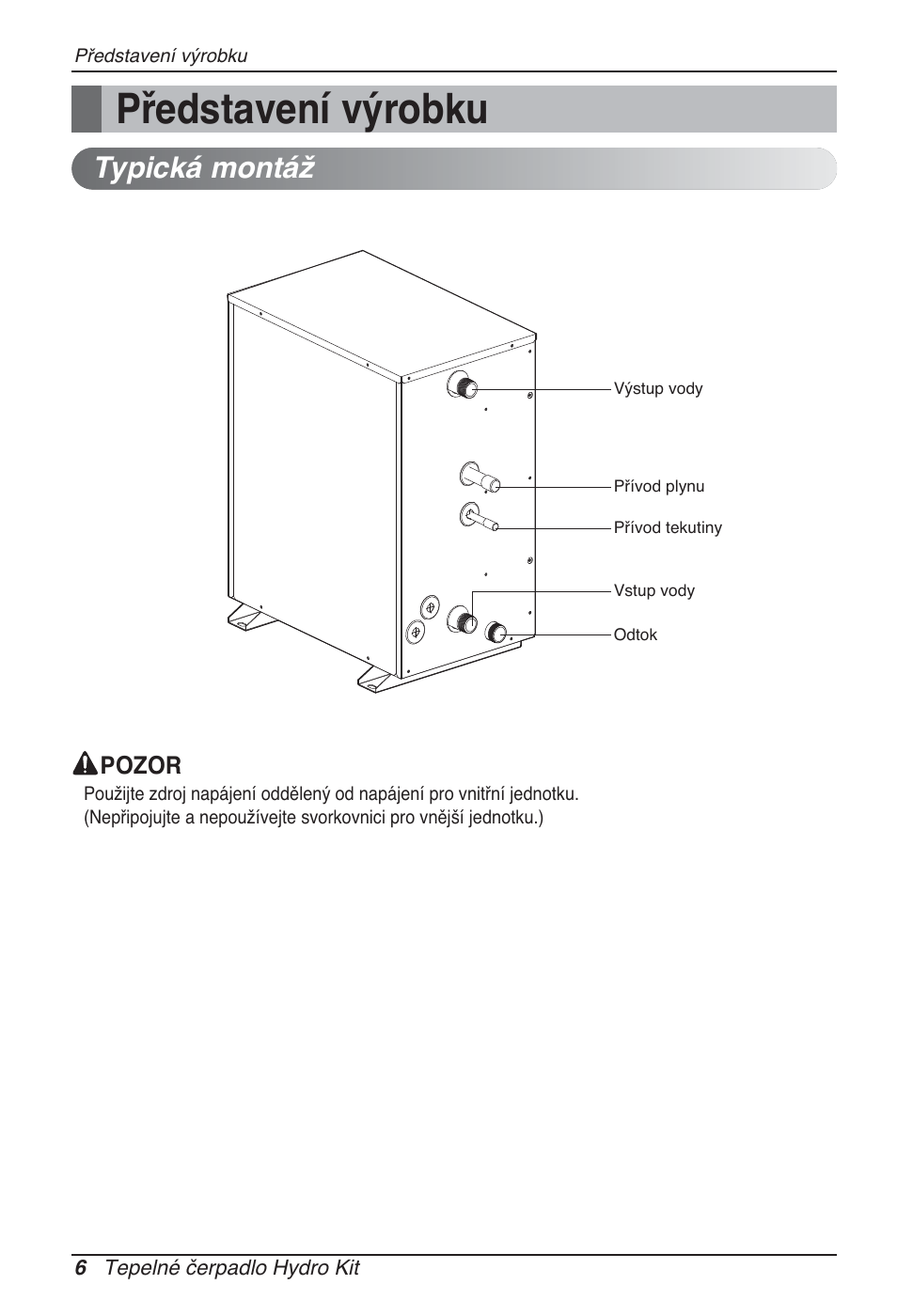 Představení výrobku, Typická montáž | LG ARNH10GK2A2 User Manual | Page 162 / 495