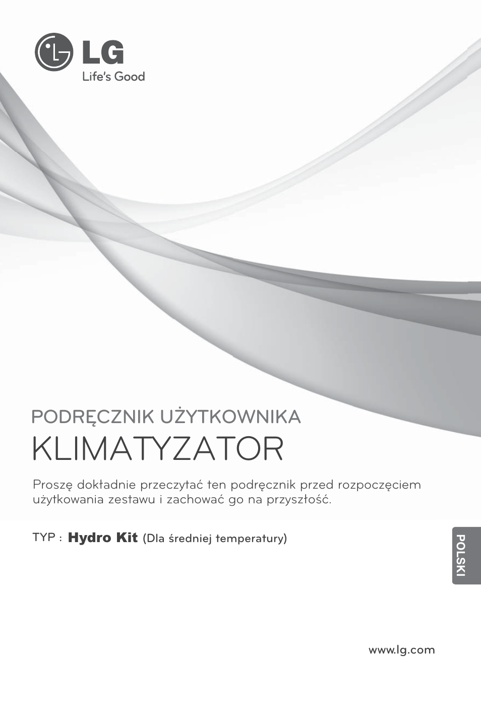 Polski, Klimatyzator, Podręcznik użytkownika | LG ARNH10GK2A2 User Manual | Page 209 / 495