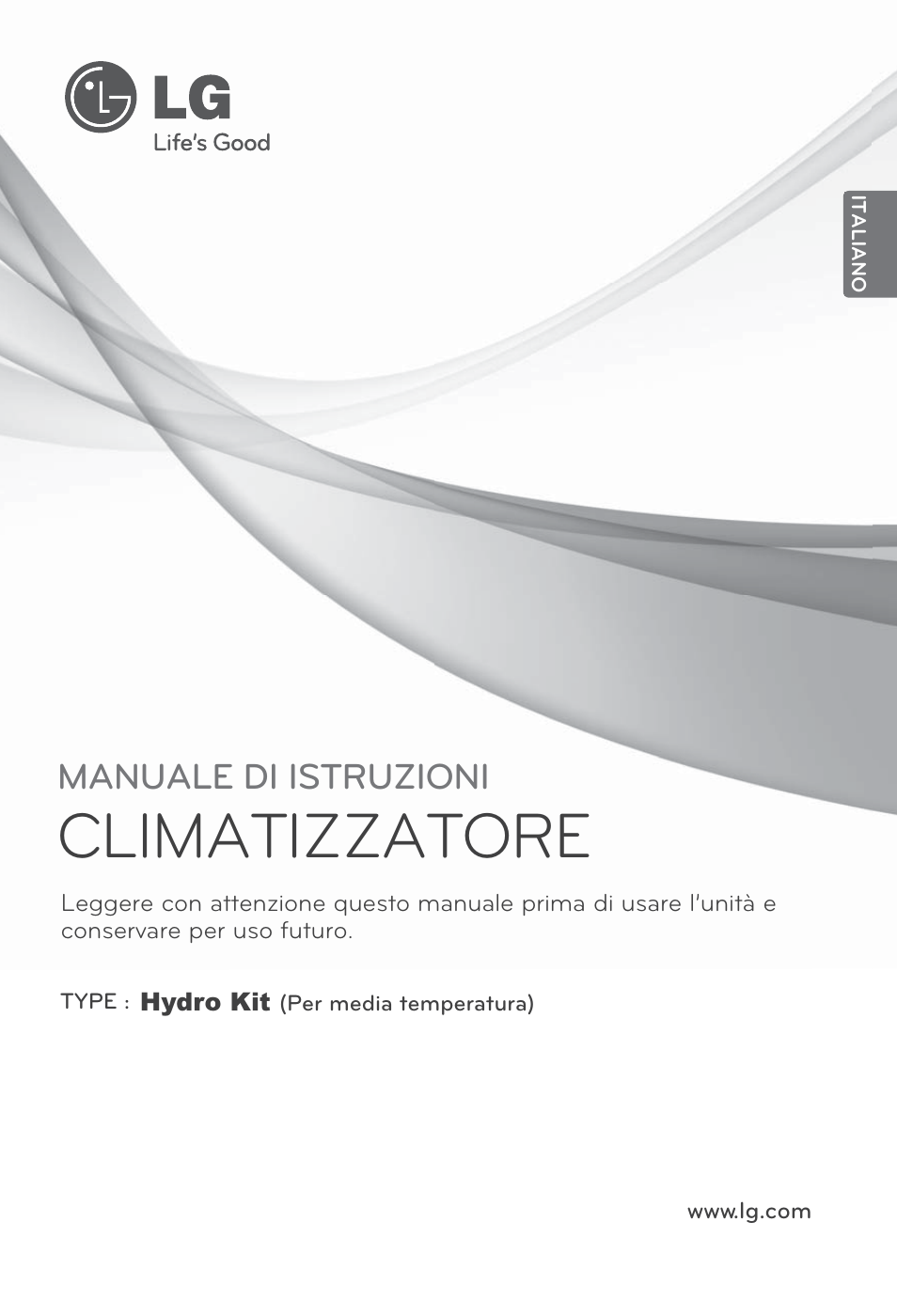 Italiano, Climatizzatore, Manuale di istruzioni | LG ARNH10GK2A2 User Manual | Page 27 / 495