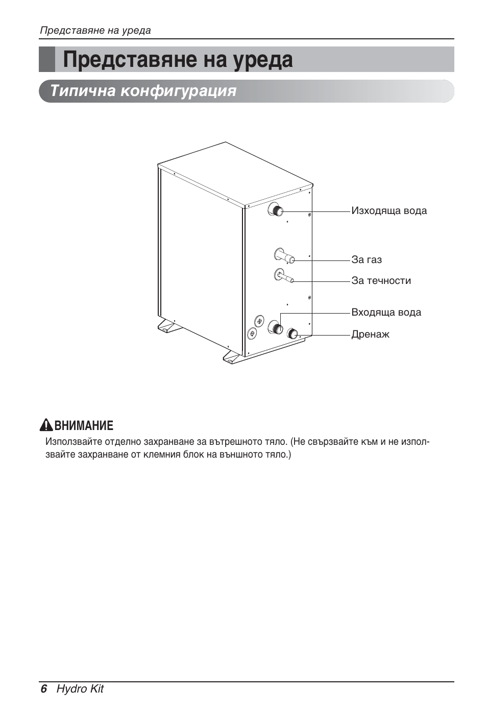 Представяне на уреда, Типична конфигурация | LG ARNH10GK2A2 User Manual | Page 318 / 495