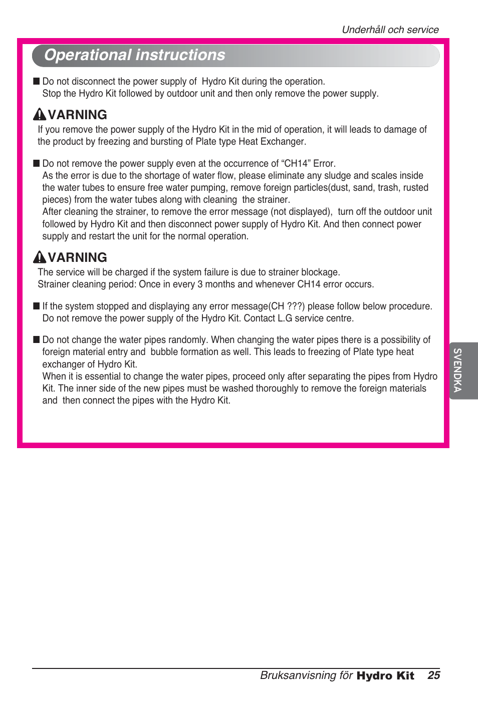 Operational instructions | LG ARNH10GK2A2 User Manual | Page 415 / 495