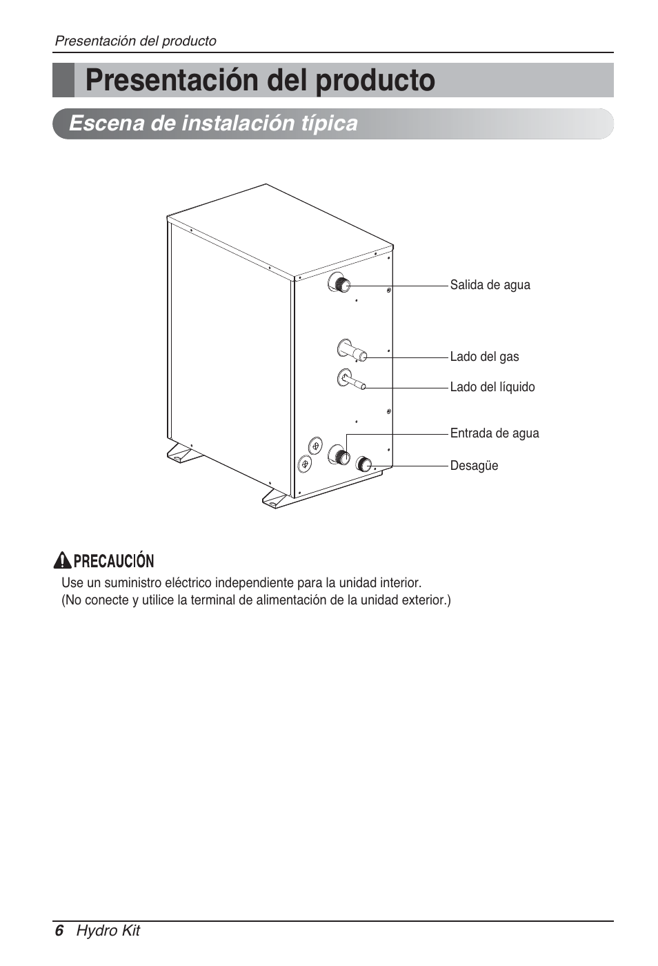 Presentación del producto, Escena de instalación típica | LG ARNH10GK2A2 User Manual | Page 58 / 495