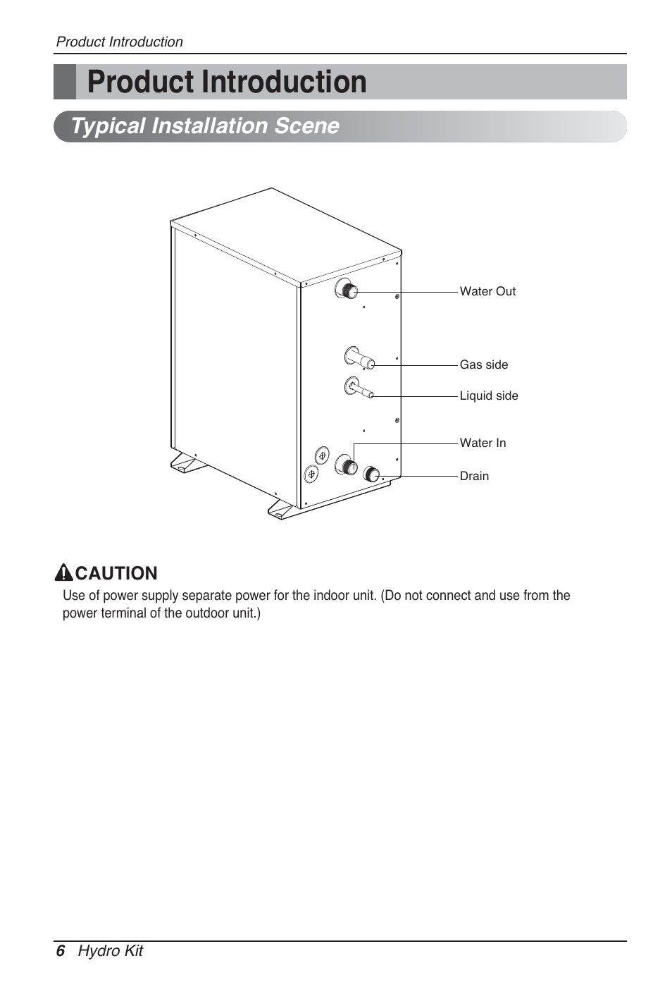 Product introduction, Typical installation scene | LG ARNH10GK2A2 User Manual | Page 6 / 495