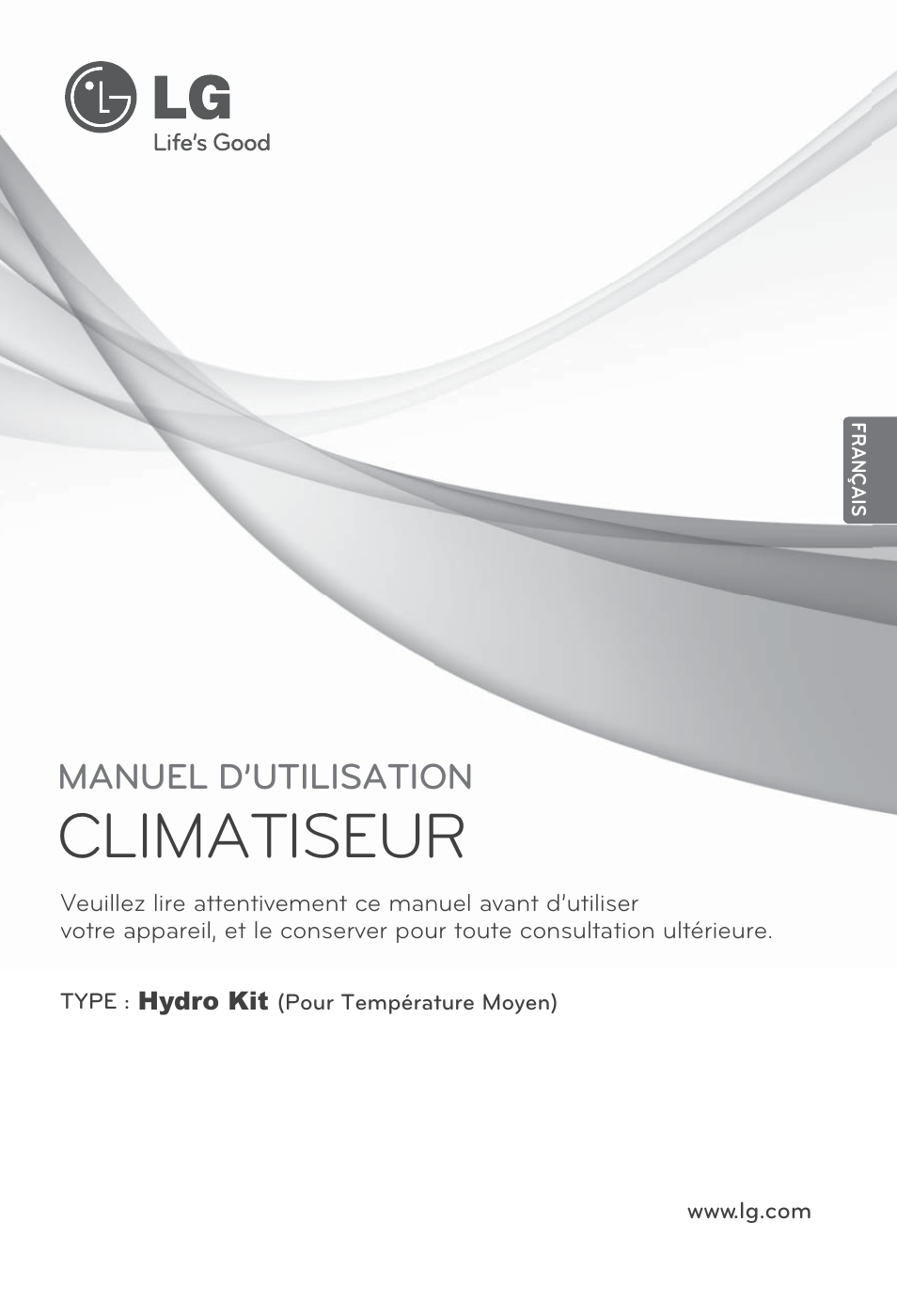 Français, Climatiseur, Manuel d’utilisation | LG ARNH10GK2A2 User Manual | Page 79 / 495