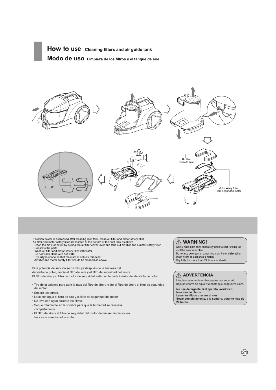 Modo de uso | LG VC4220NHTC User Manual | Page 21 / 26
